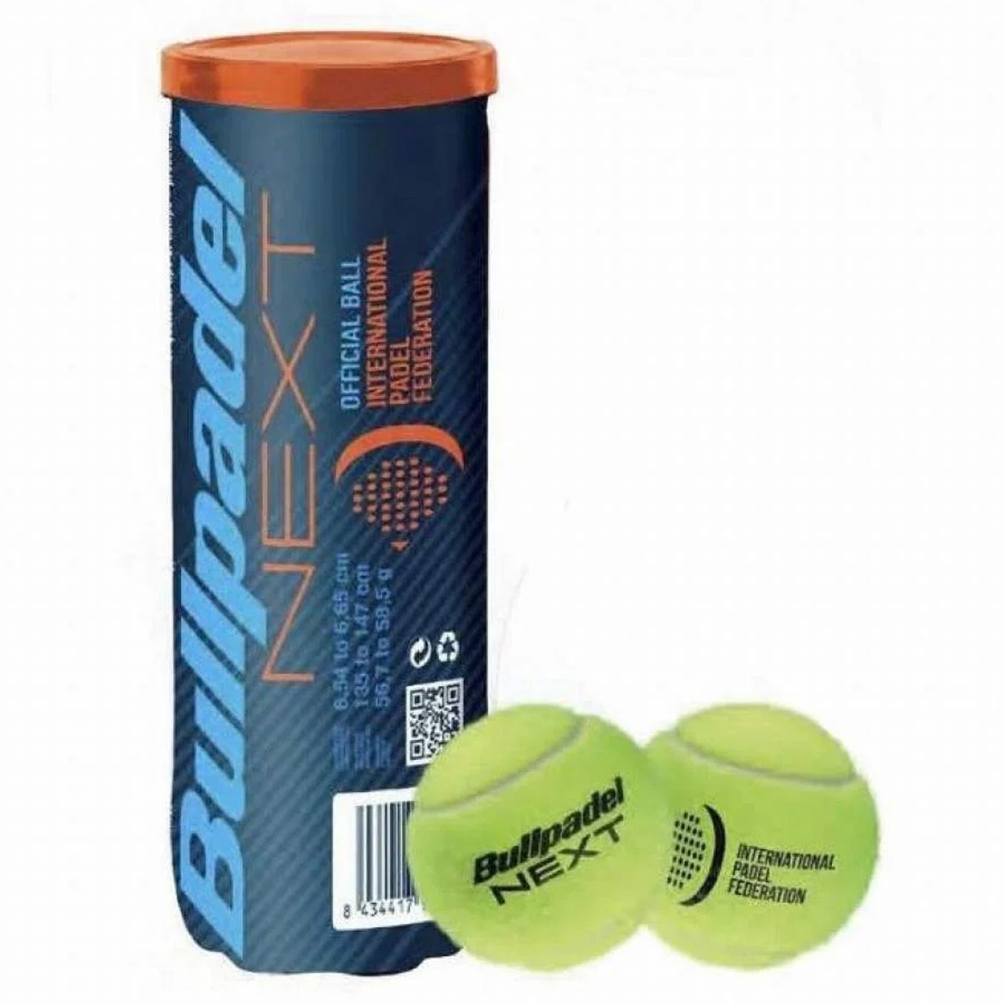 BOTE DE 3 PELOTAS DE PADEL BULLPADEL FIP NEXT