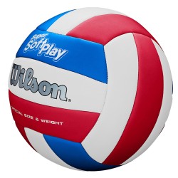 BALON VOLEIBOL WILSON SOFT PLAY VB RED/WHITE/BLUE
