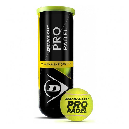 BOTE DE 3 PELOTAS DE PADEL DUNLOP PRO PADEL