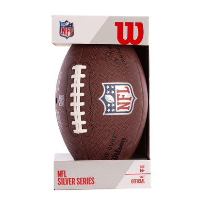 WILSON NFL DUKE REPLICA FOOTBALL - WITH DISPLAY STAND -