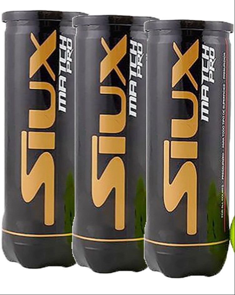 TRIPACK BOTE 3 PELOTAS DE PADEL SIUX MATCH PRO