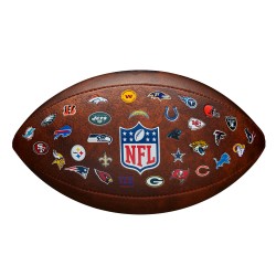 BALON FUTBOL AMERICANO WILSON NFL OFF THROWBACK 32 TEAM