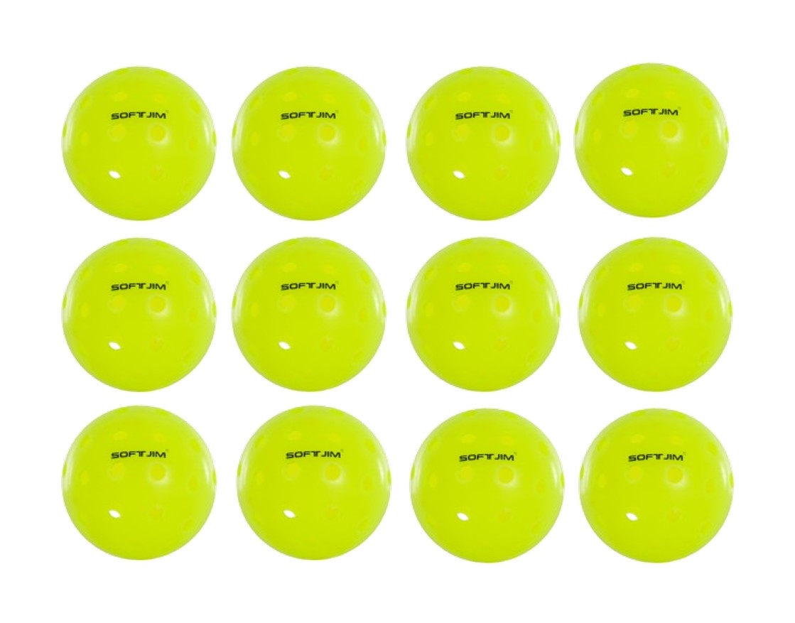 PACK PELOTA PICKLEBALL SOFTJIM PREMIUM 40 AGUJEROS